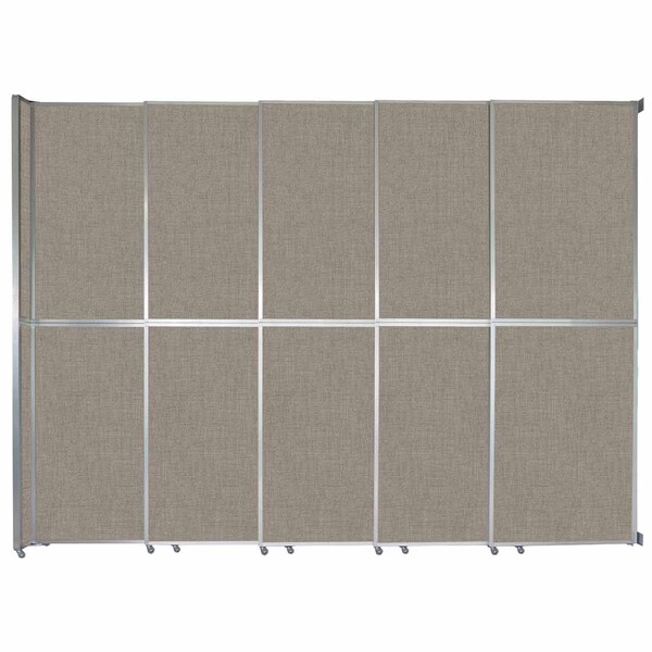 Operable Wall Sliding Room Divider 15'7" x 12'3" Warm Pebble Fabric